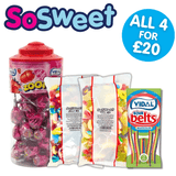 2kg Fizzy, Jelly Sweets + Vidal Mega Zoom Lollipops