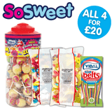 2kg Fizzy, Jelly Sweets + Vidal Mega Zoom Lollipops