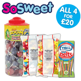 2kg Fizzy, Jelly Sweets + Vidal Mega Zoom Lollipops