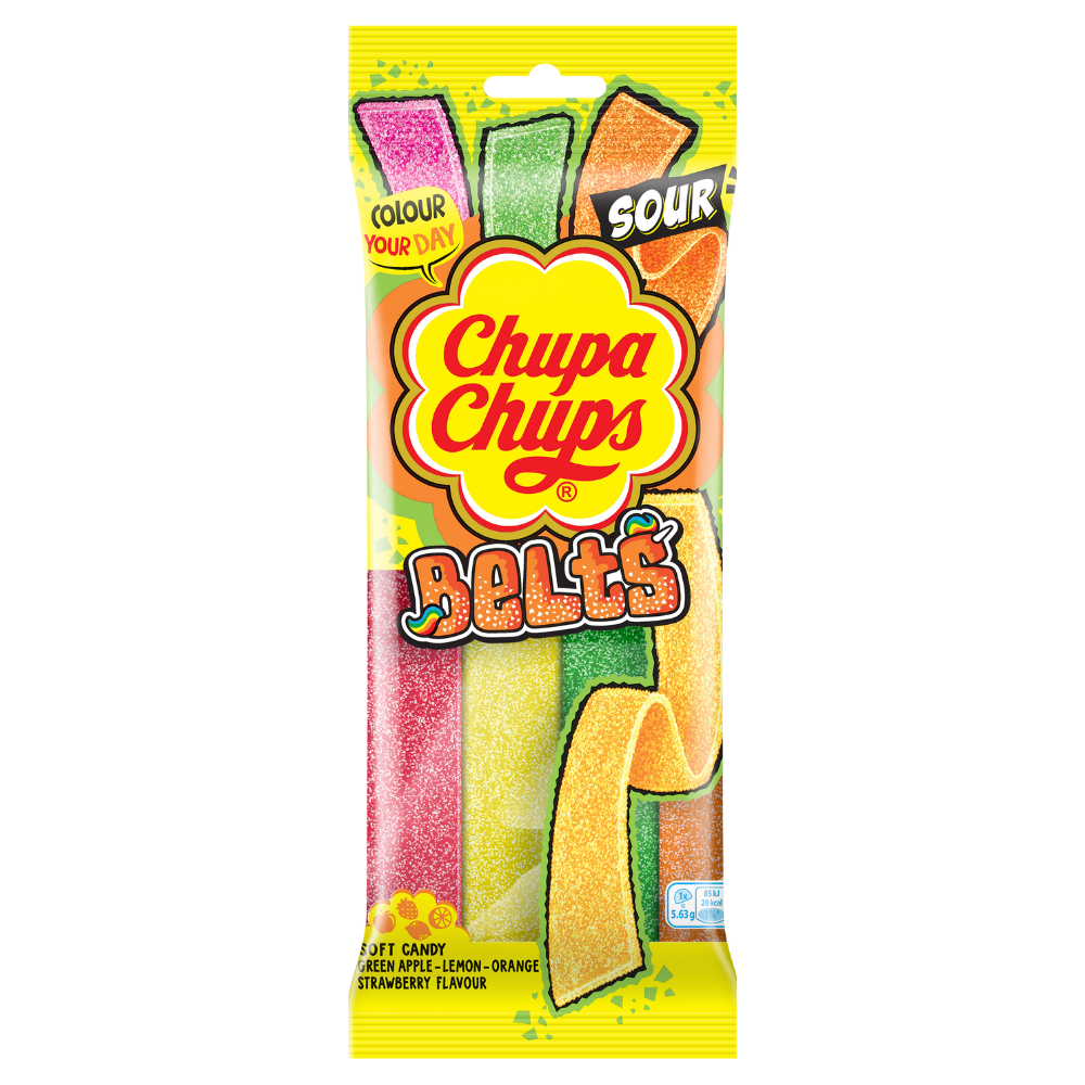 Chupa Chups Sour Mixed Belts Peg Bag 90g