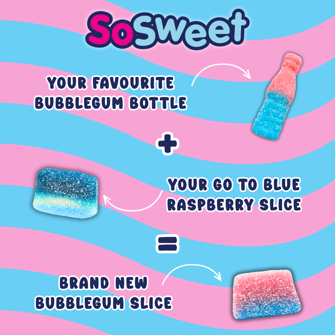 SoSweet Bubblegum Slices Bag 1kg
