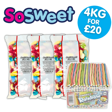 4k for £20 - 3x Jelly, + SweetzonePencil Tub (100pcs)
