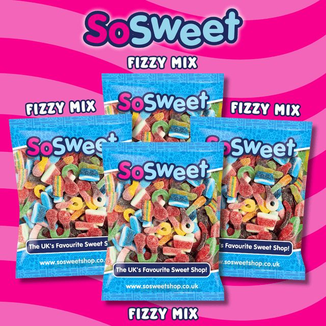 Fizzy Swee Buy x4 1kg Fruit Packed Fizzy Mix Sweets for £20 – SoSweet
