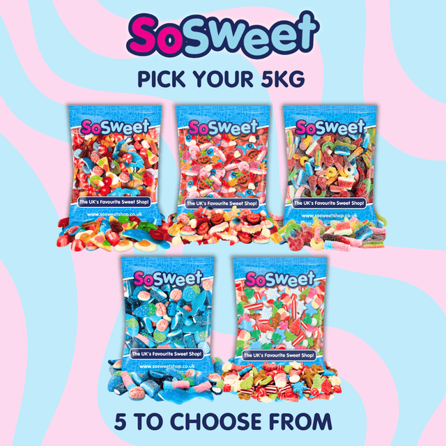 5 x 1kg Sweet Mix Bags (Pick your own)