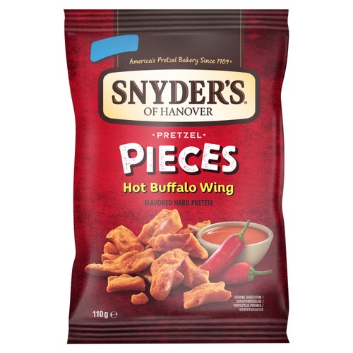 Snyders Pretzel Pieces Hot Buffalo Wings Bag 110g USA