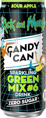 Candy Can Rick & Morty Greem Mix #6 Sour Apple Can 330ml Zero Sugar USA