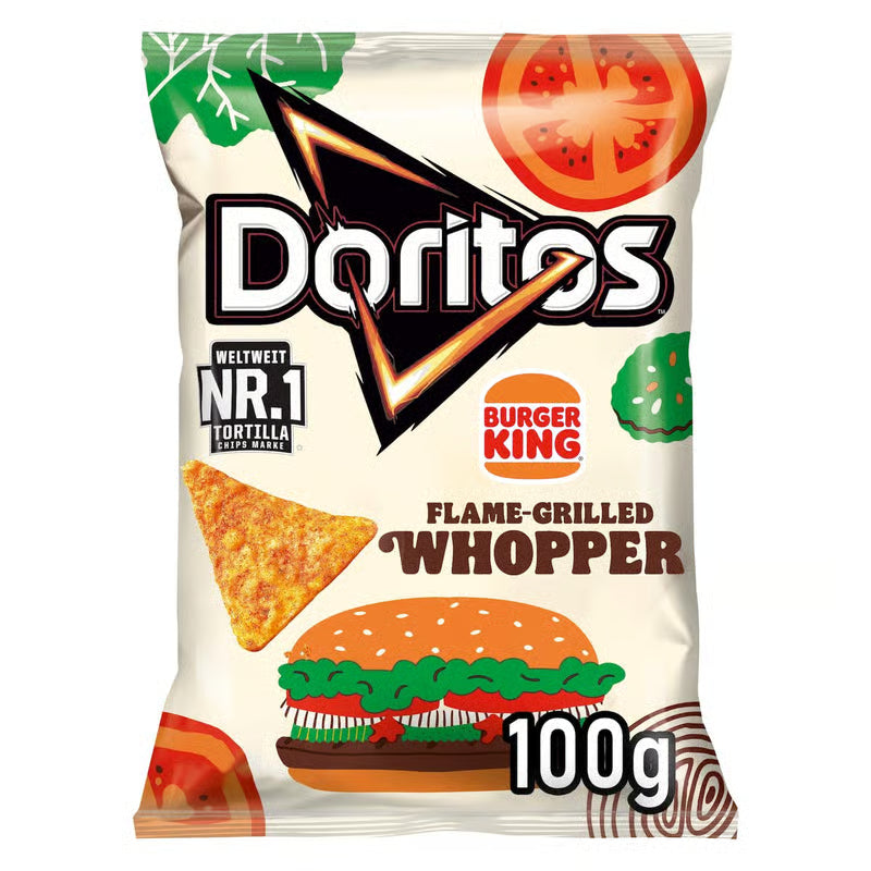 Doritos Burger King Flame Grilled Whopper Chips Bag 100g