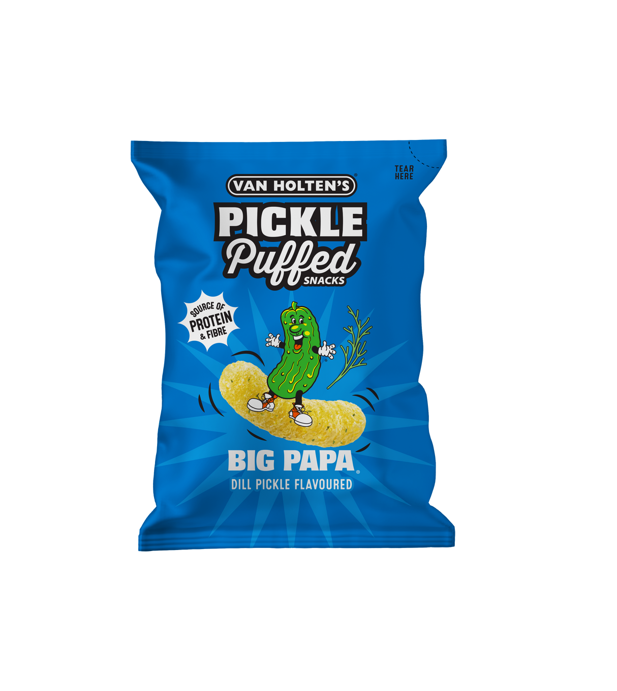 Van Holtens Pickled Puff Big Papa Snacks 90g USA