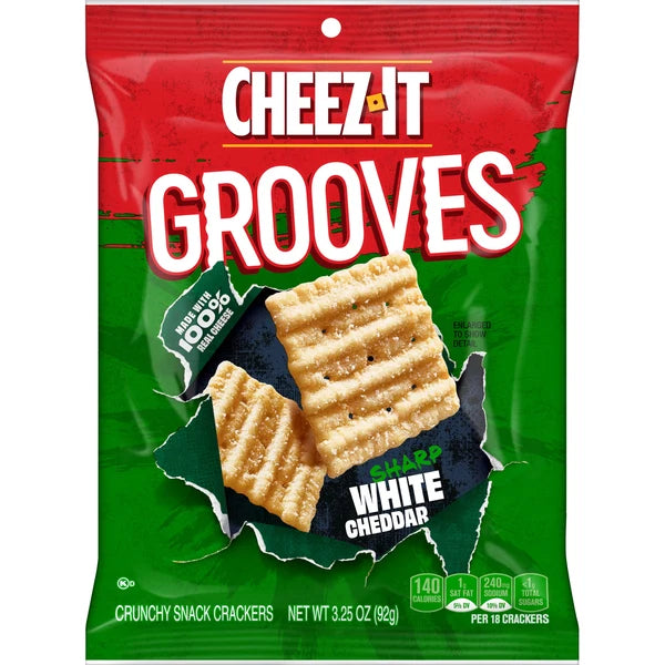 Cheez-It Grooves Sharp White Cheddar 92g USA