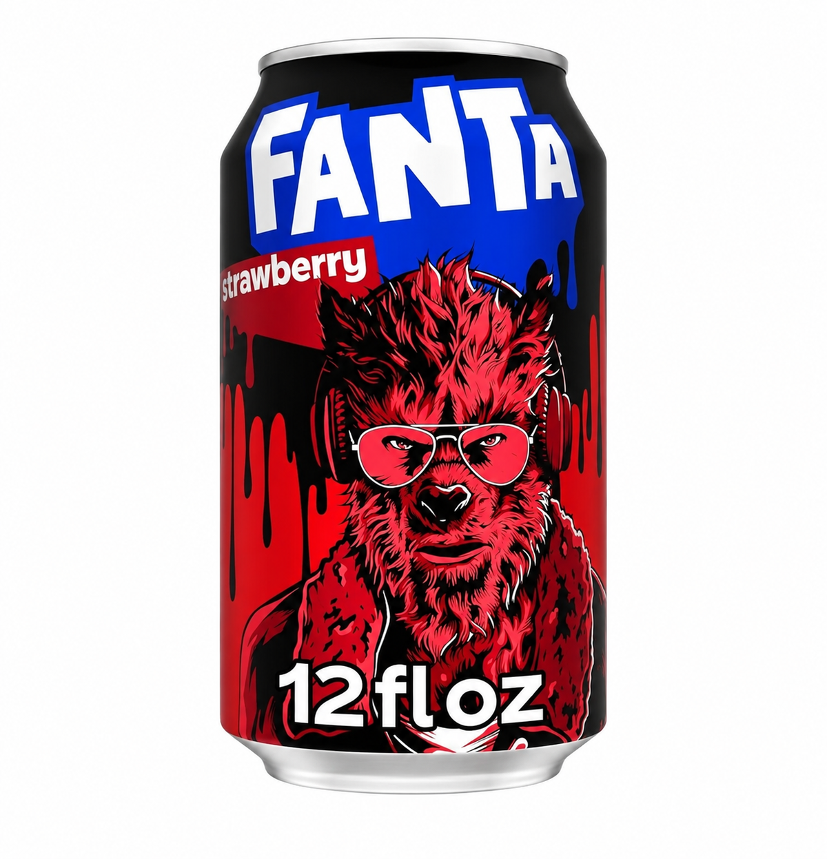 Fanta Strawberry Horrorverse Howlie Can 355ml Limited Edition