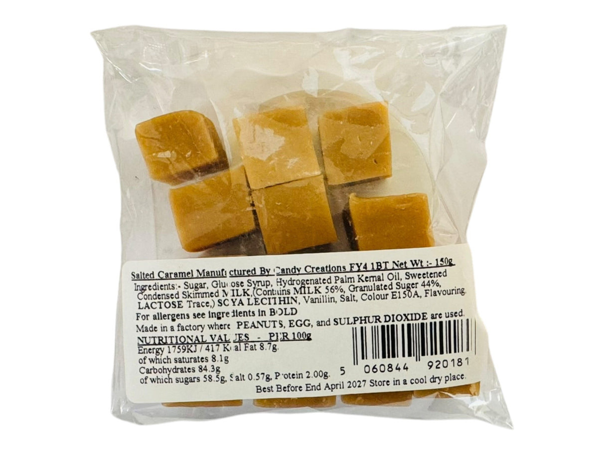 Candy Creations Salted Caramel Fudge Bag 150g