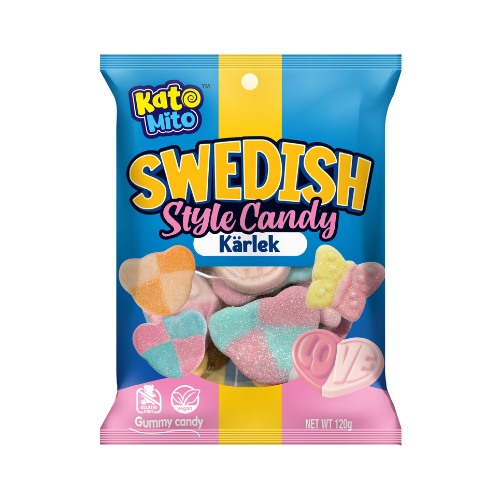 Kato Mito Kärlek Swedish Style Candy 120g Peg Bag