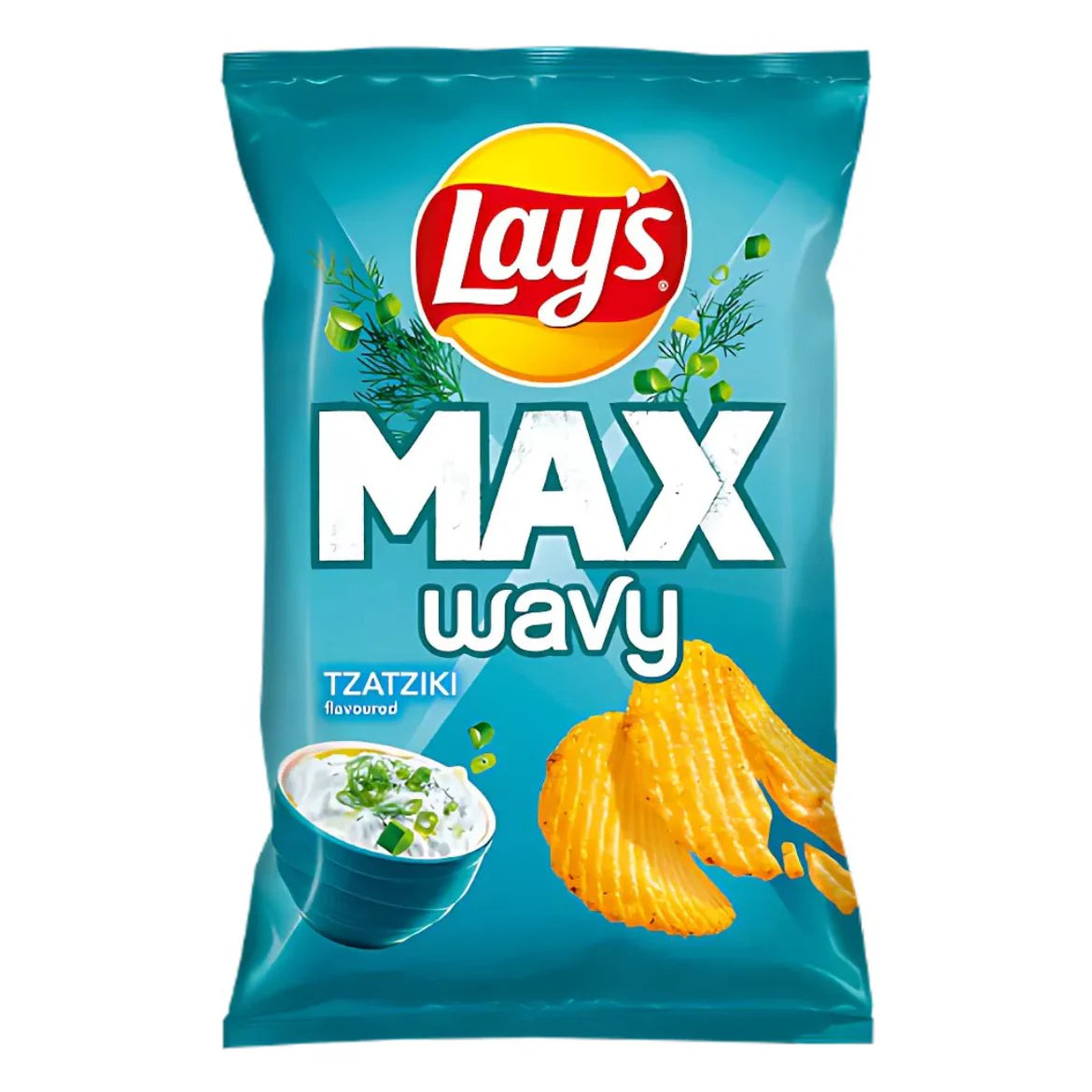 Lays Max Wavy Tzatziki Bag 120g