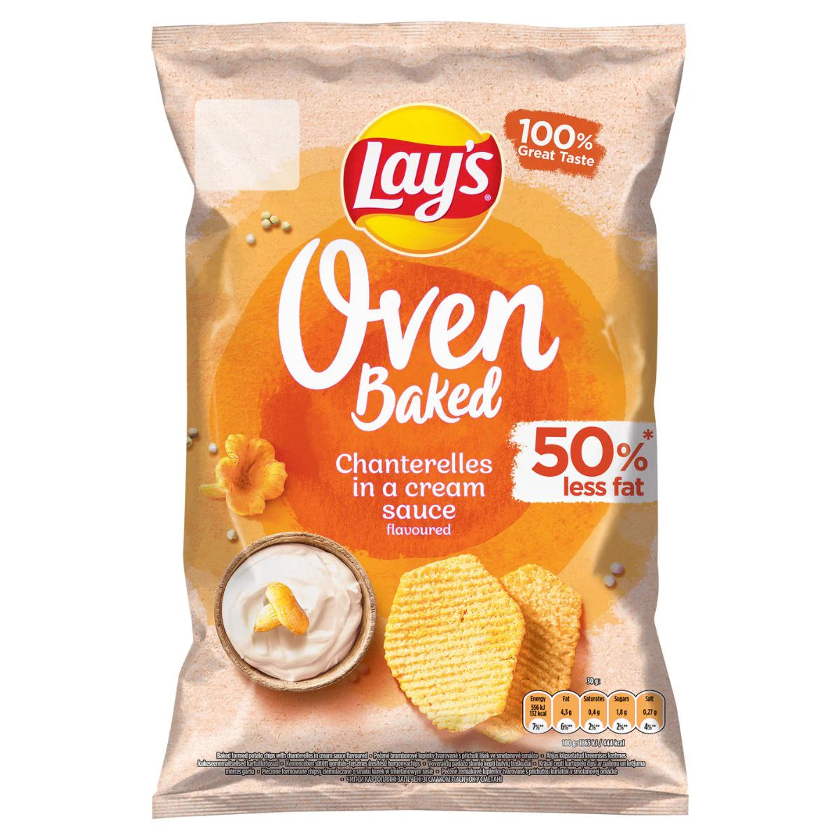 Lays Oven Baked Chanterelles in Cream Sauce Bag 110g