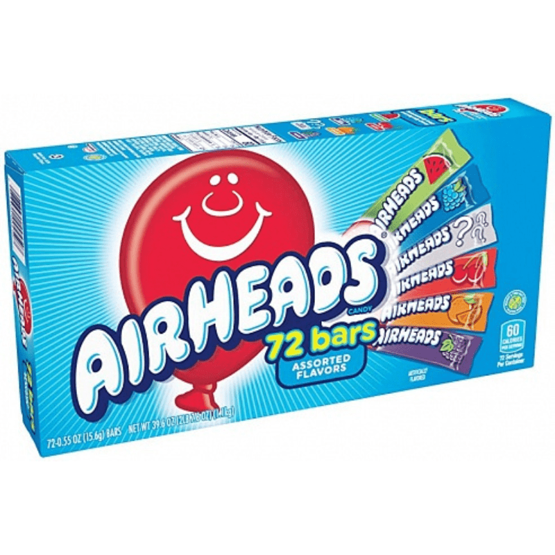 Airheads Assorted Bars 72 Pack (1.15kg)