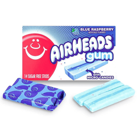 Airheads Gum Blue Raspberry (33g)