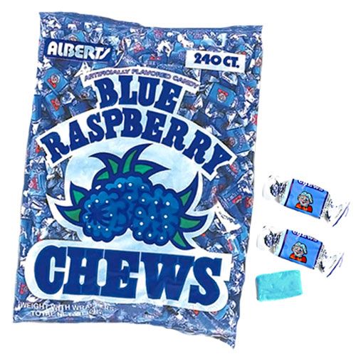 Albert's Fruit Chews Blue Raspberry (240 Count)