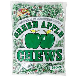 Albert's Fruit Chews Green Apple (240 Count)