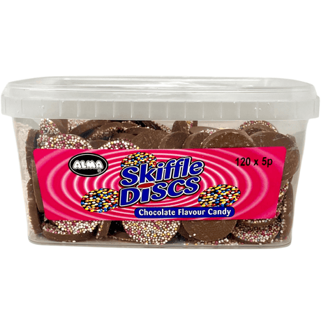 Alma Chocolate Skiffle Discs Tub (120pcs)