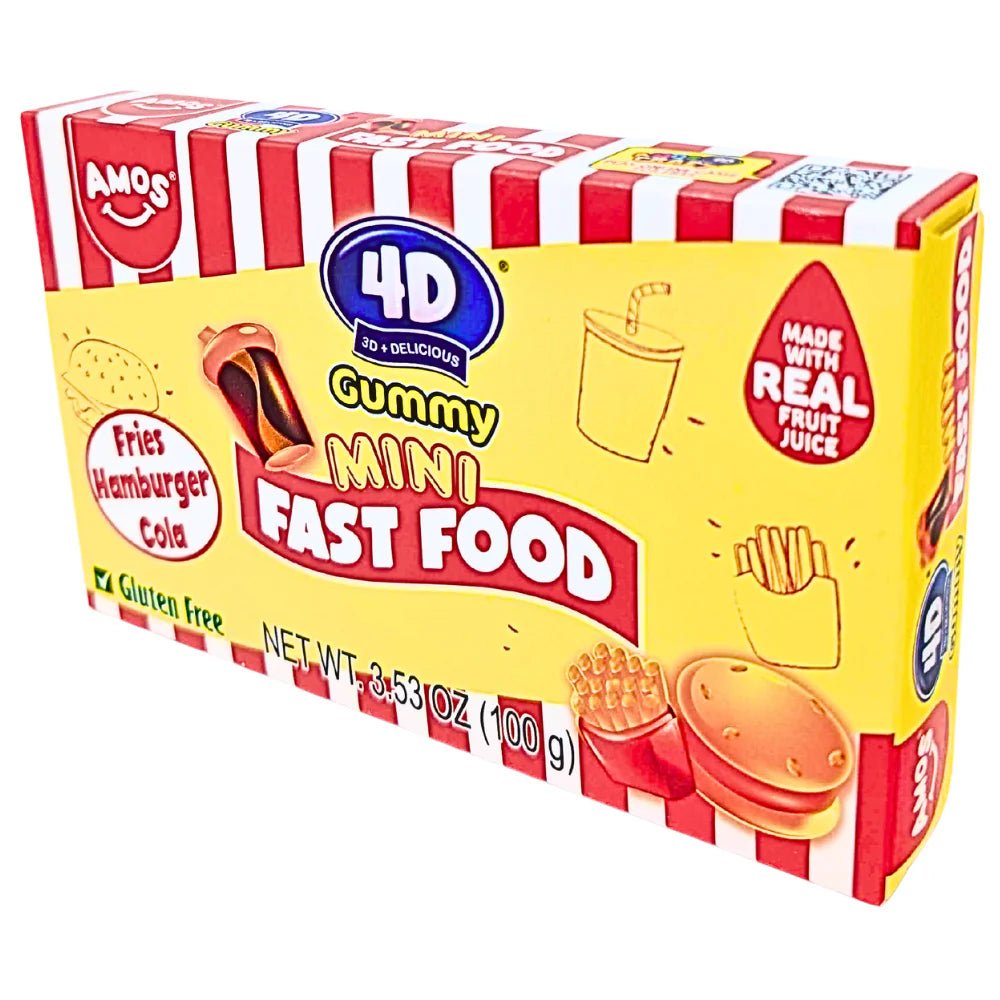 Amos 4D Fruit Gummy Mini Fast Food Theatre Box 100g