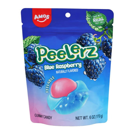 Amos Peelerz Blue Raspberry Peg Bag 120g