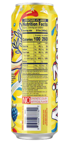 Arizona Liberty Lemonade 650ml Can USA