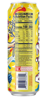 Arizona Liberty Lemonade 650ml Can USA