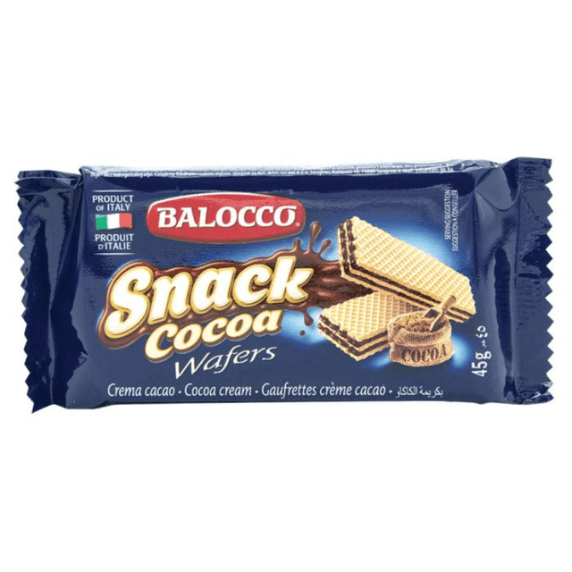 Balocco Cocoa Wafers (45g) (Case of 30)