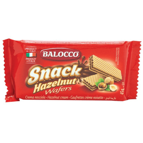 Balocco Hazelnut Wafers (45g) (Case of 30)