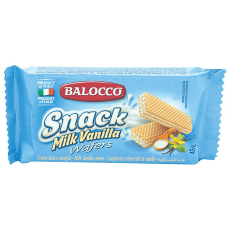 Balocco Vanilla Wafers (45g) (Case of 30)