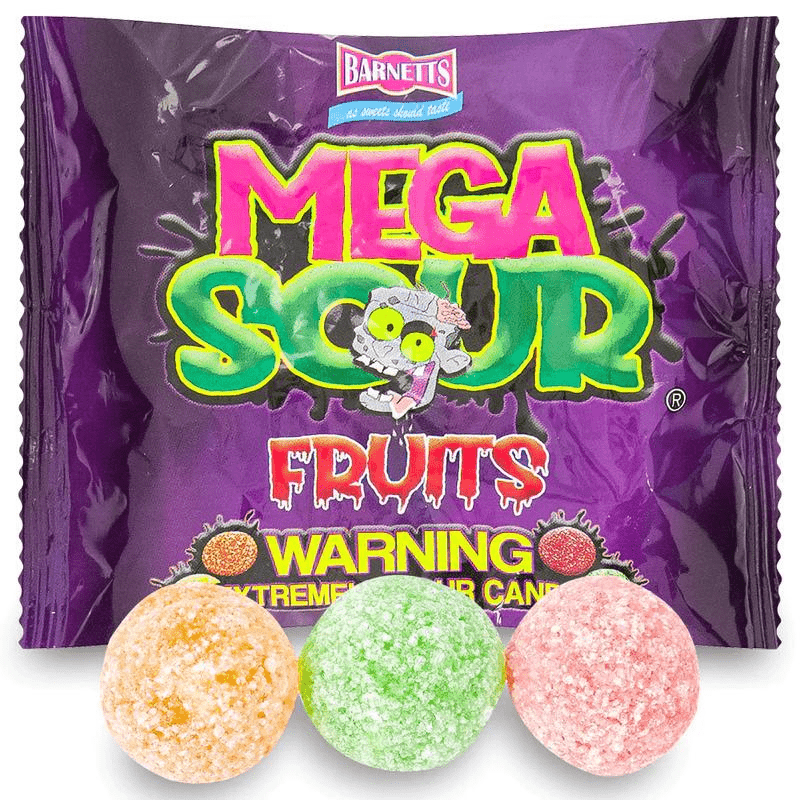 Barnetts Mega Sour Fruits Bags (104g)