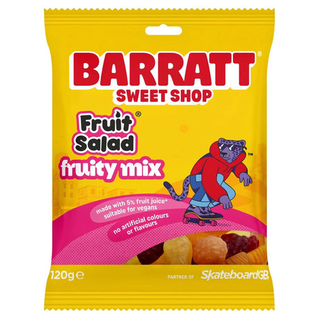 Barratt Sweet Shop Fruit Salad Fruity Mix Peg Bag 120g