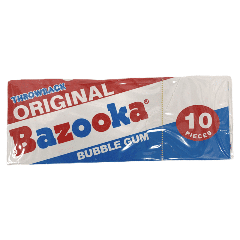 Bazooka Original Throwback Bubble Gum (10 Sticks)