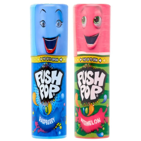 Bazooka Push Pop Blue Raspberry / Watermelon 15g