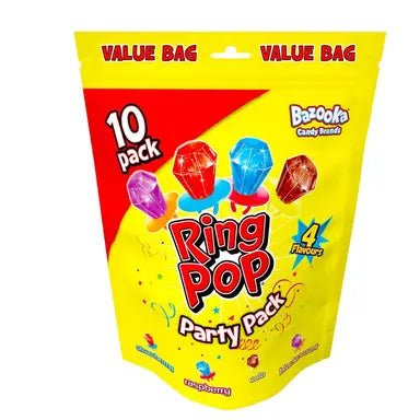 Bazooka Ring Pops 10 Pack (100g)