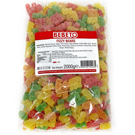 Bebeto Bag Fizzy Sour Bears (2kg)