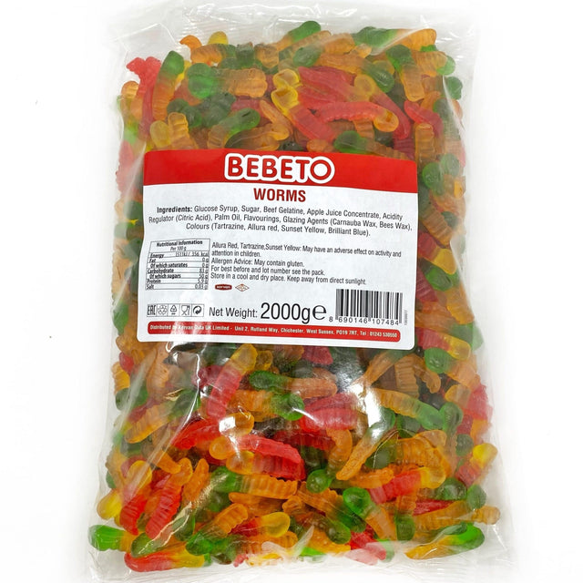 Bebeto Bag Jelly Worms (2kg)
