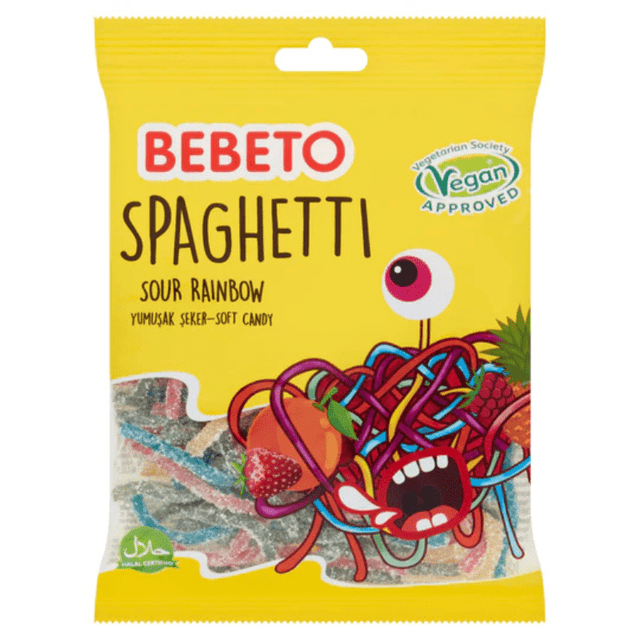 Bebeto Bag Sour Rainbow Spaghetti (70g) PMP 50p
