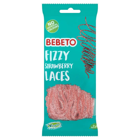 Bebeto Fizzy Strawberry Laces (200g)