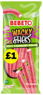 Bebeto Fizzy Strawberry Pencils Peg Bag 140g PMP £1
