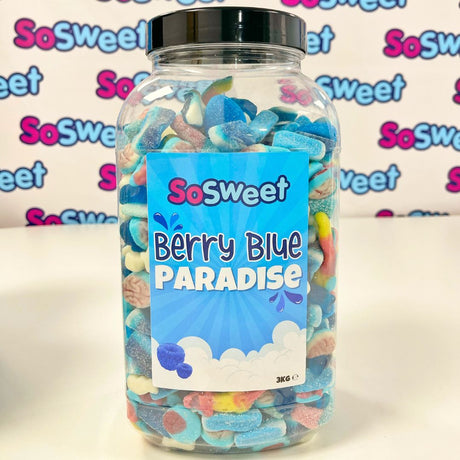 Berry Blue Paradise Sweet Mix Gift Jar (3kg)
