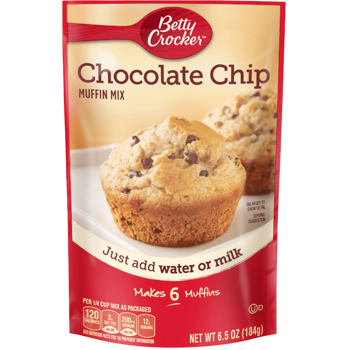 Betty Crocker Chocolate Chips Muffin Mix Pouch (184g)
