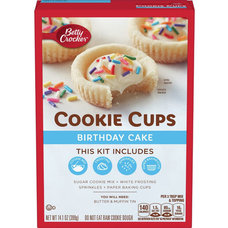 Betty Crocker Cookie Cups Mix Birthday Cake (400g)