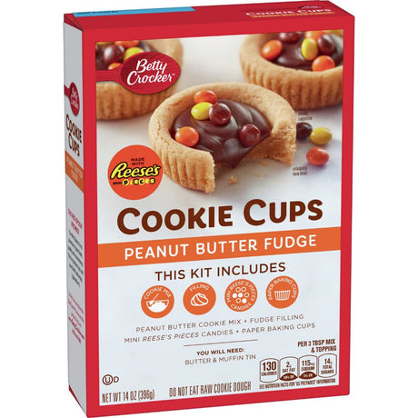 Betty Crocker Cookie Cups Mix Peanut Butter Fudge (400g)