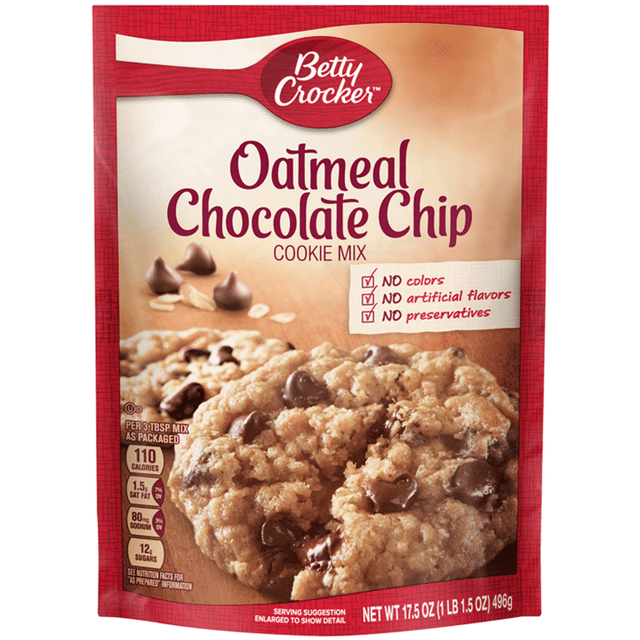 Betty Crocker Cookie Mix Oatmeal Chocolate Chip (496g)