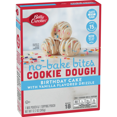 Betty Crocker No-Bake Cookie Dough Bites Birthday Cake (345g)