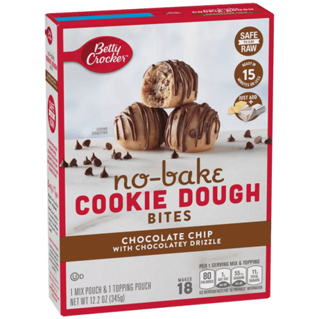 Betty Crocker No-Bake Cookie Dough Bites Chocolate Chip (355g)