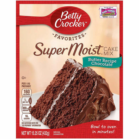 Betty Crocker Super Moist Butter Recipe Chocolate Cake Mix (432g)
