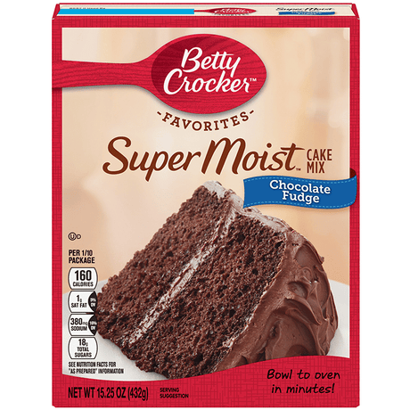 Betty Crocker Super Moist Chocolate Fudge Cake Mix (432g)