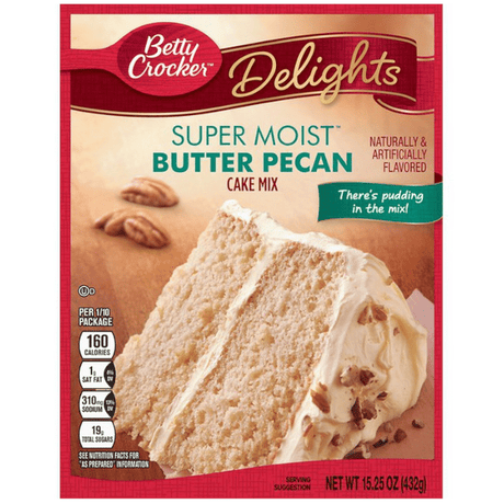 Betty Crocker Super Moist Delights Butter Pecan Cake Mix (432g)